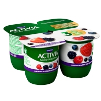 Bífidus ACTIVIA DANONE con froitos do bosque pack 4x120 g