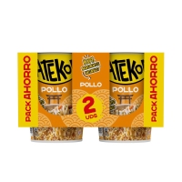 Fideos orientales YATEKOMO pollo vaso 2x60 g