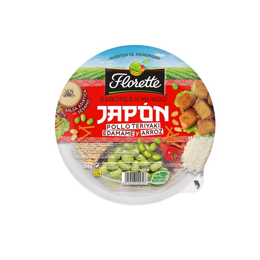 Imagen de ENS.COMPL.JAPON(POLL/EDAMAM/ARR)FLORETTE 250G