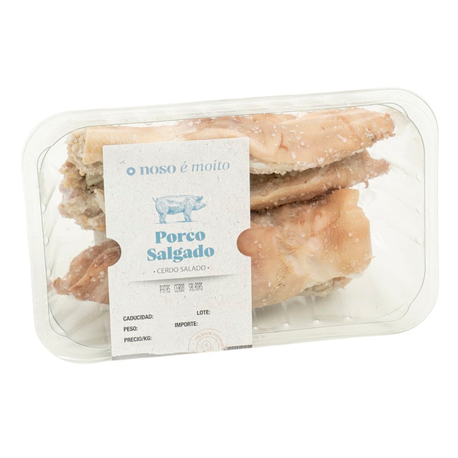 Patas de cerdo saladas O NOSO E MOITO embandejadas kilo