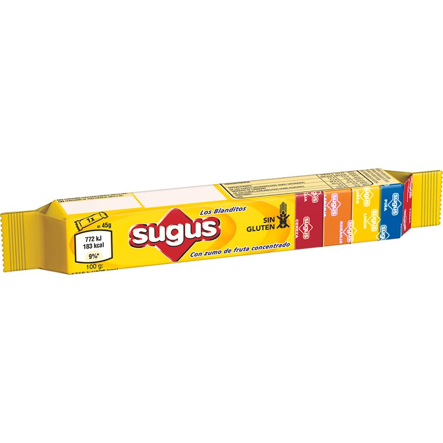 Caramelos multisabor SUGUS stick 45 g