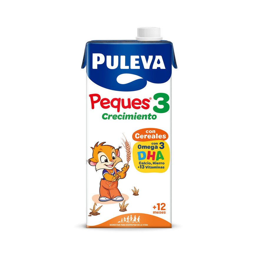 Preparado lácteo PULEVA peques-3 crecimiento con cereales brik 1 l