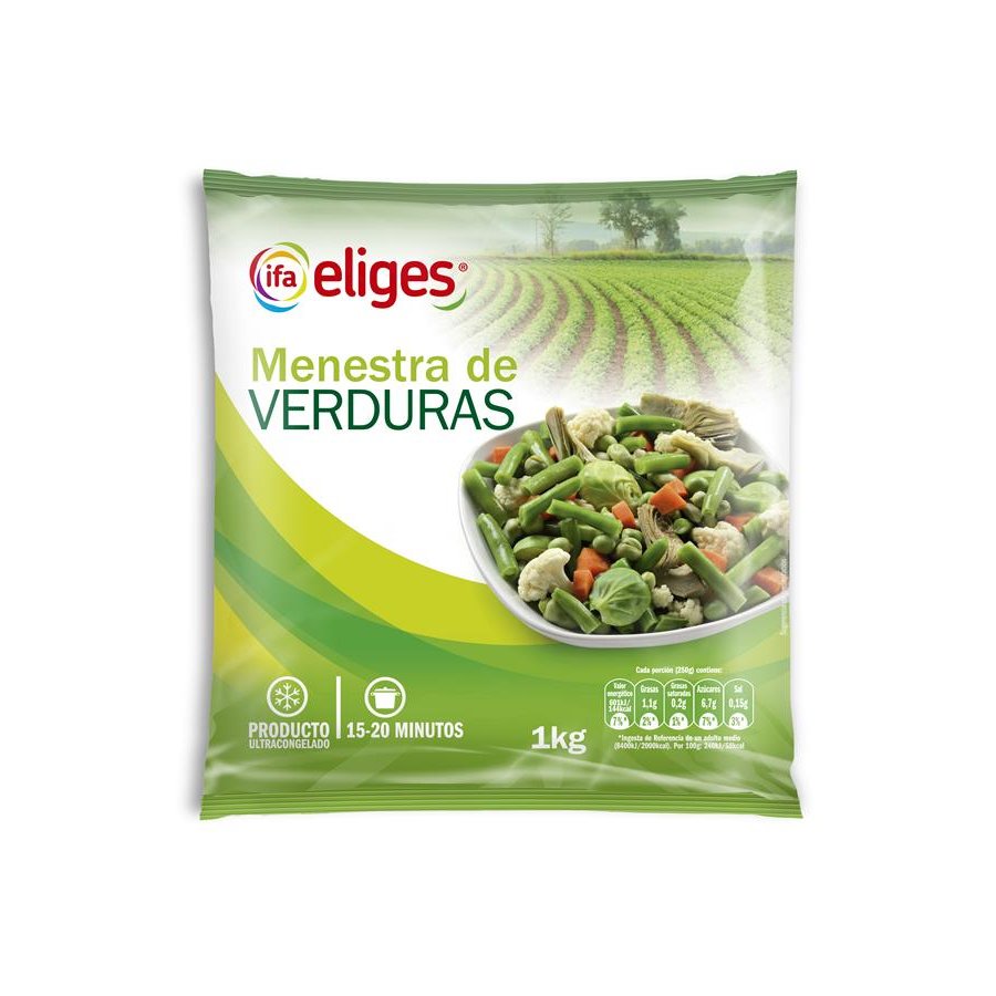 Menestra de verduras congeladas IFA ELIGES 1 kg