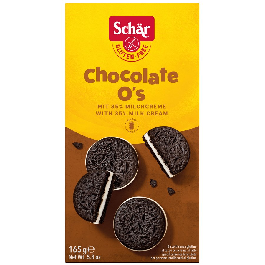 Galletas chocolate O'S sin gluten SCHAR 165 g