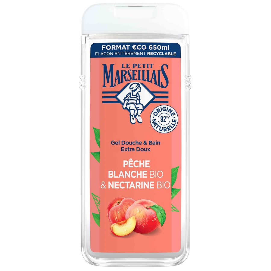 Gel de ducha LE PETIT MARSELLAIS melocotón-nectarina 650 ml