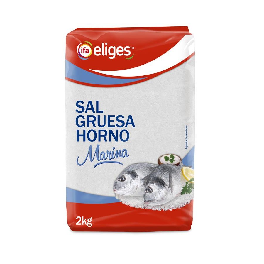 Sal marina IFA ELIGES gruesa horno bolsa 2 kg