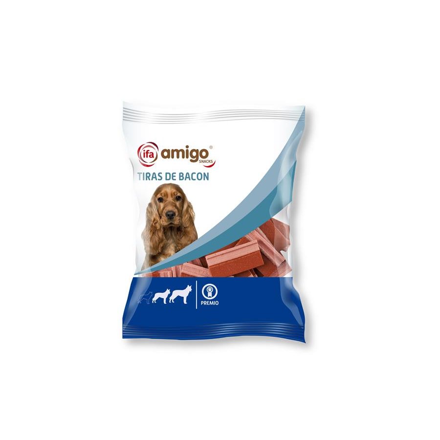 Snack perro IFA AMIGO tiras de bacon 250 g