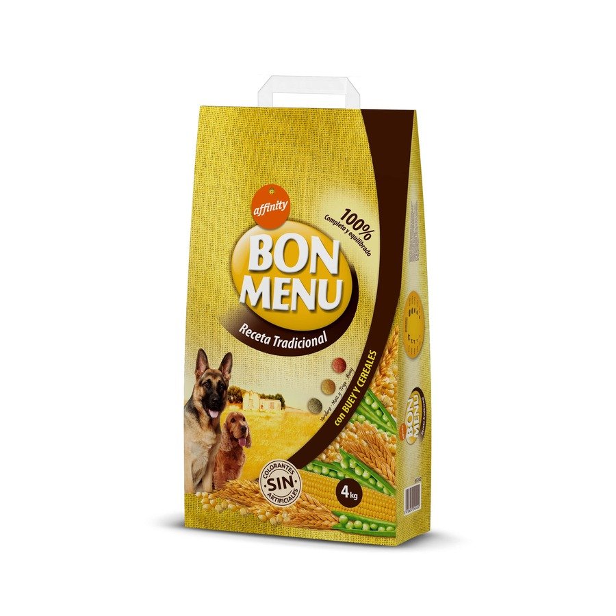 Alimento perro BON MENU receta tradicional 4 kg