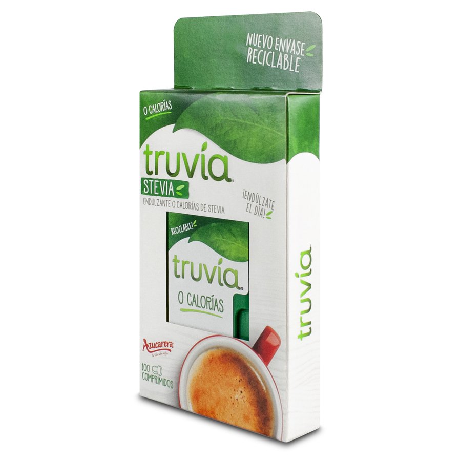 Edulcorante de stevia TRUVIA 100 comprimidos