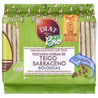 Torradas lixeiras trigo sarraceno bio sen glute DIAT RADISSON 90 g