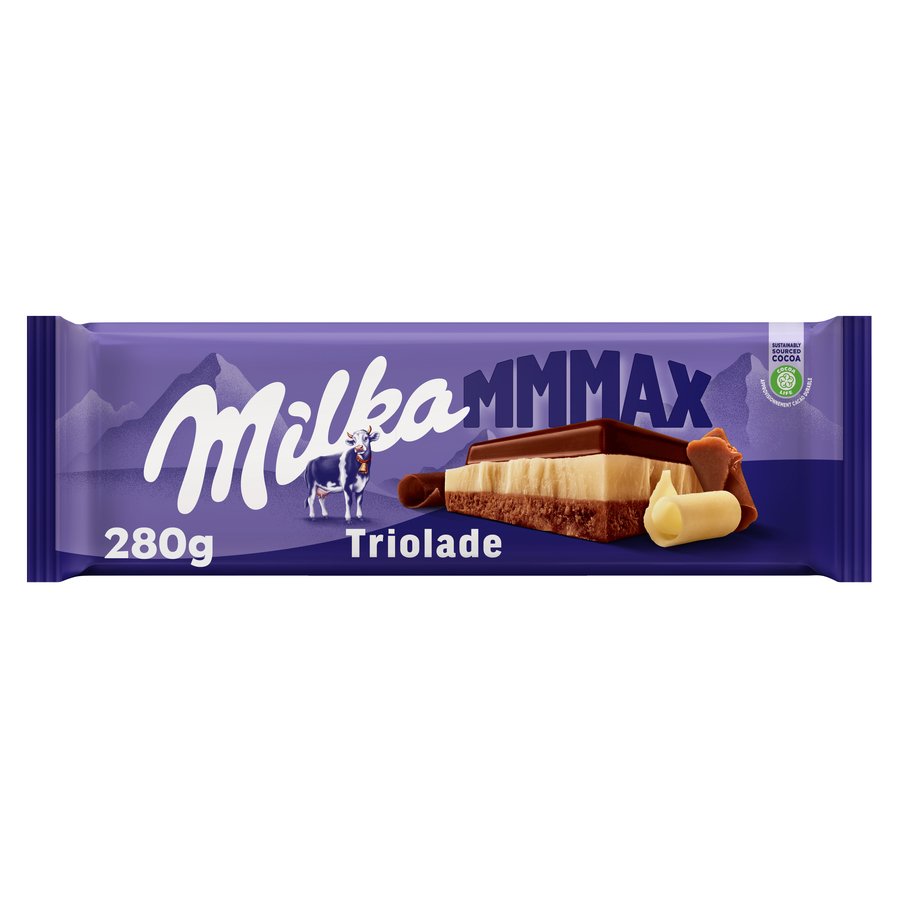 Chocolate MILKA Triolade tableta 280 g