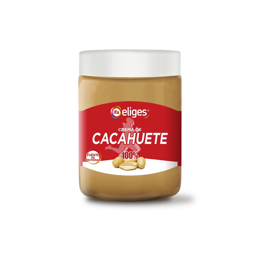 Imagen de Crema 100% cacahuete IFA ELIGES 500 g