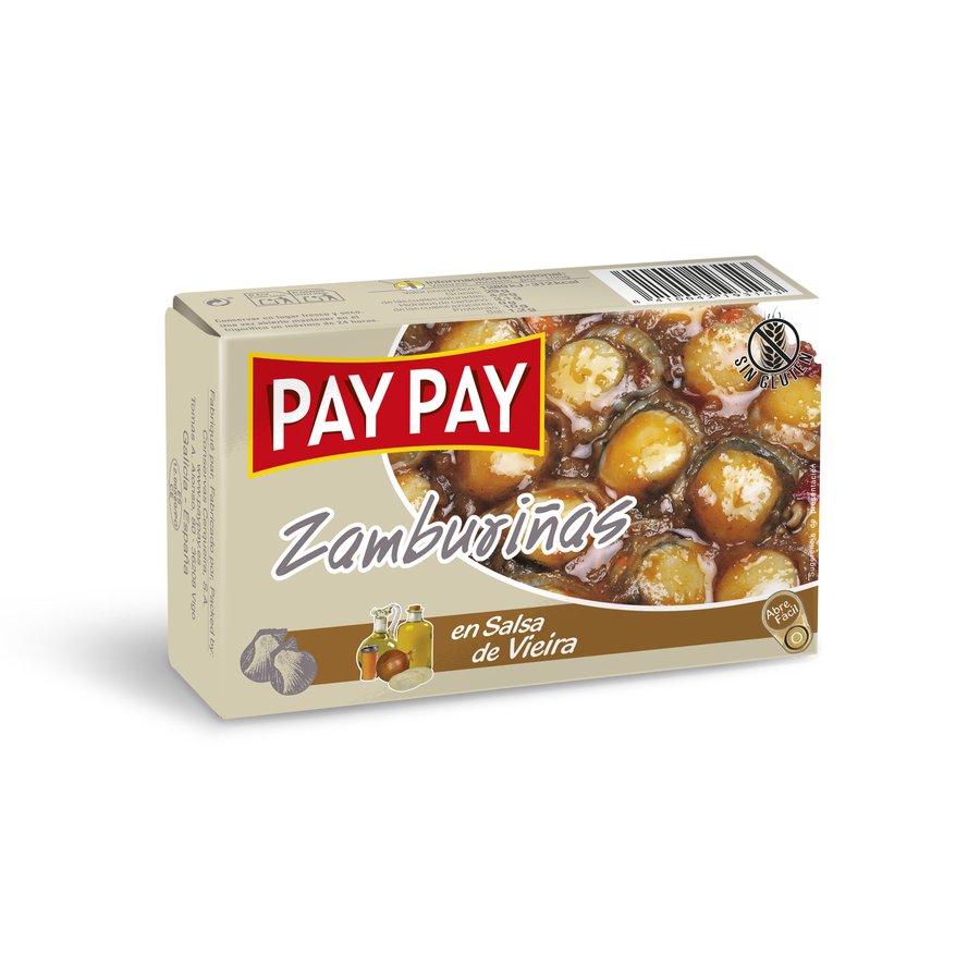 Zamburiñas PAY PAY guisadas OL-120 115 g pn