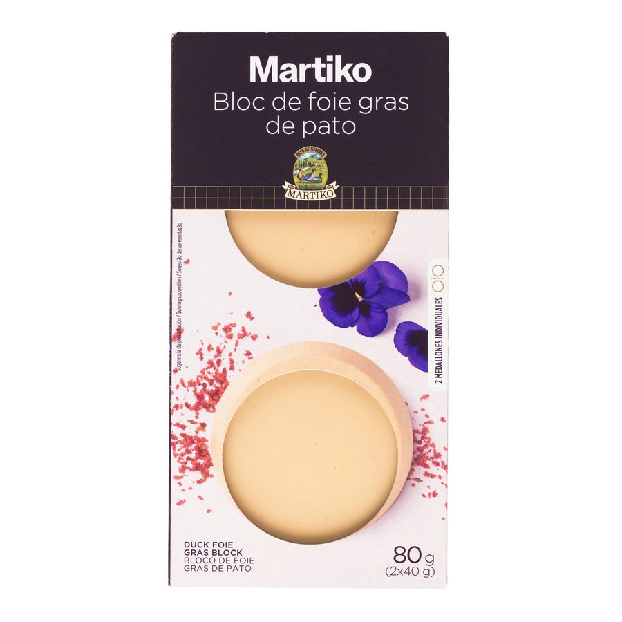 Bloc Foie Gras de pato MARTIKO 2x40 g