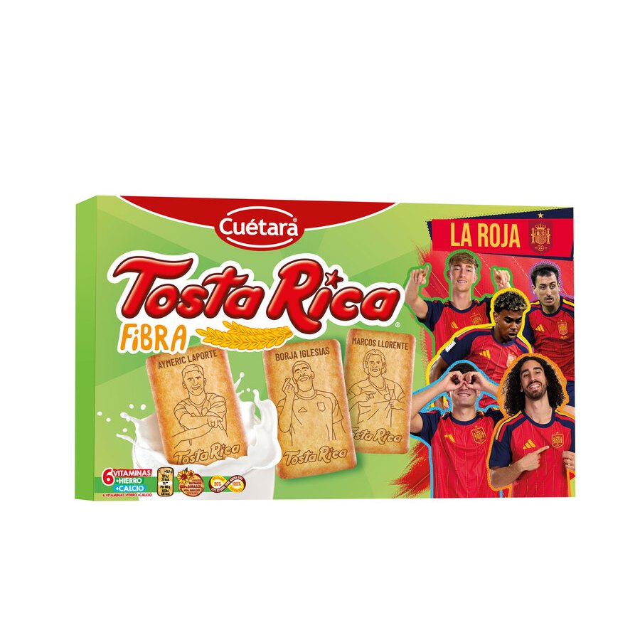 Galletas CUETARA TOSTA RICA Fibra 760 g