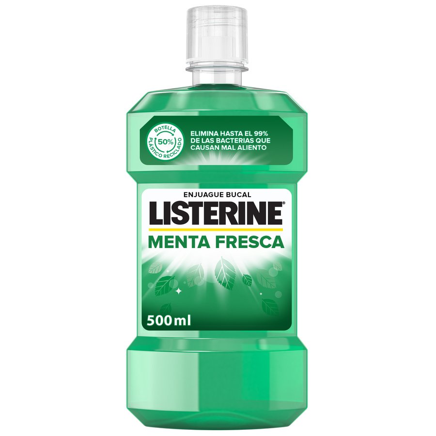 Enjuague bucal LISTERINE menta fresca 500 ml