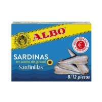 Sardinillas en aceite girasol ALBO 8/12 105 g  pn