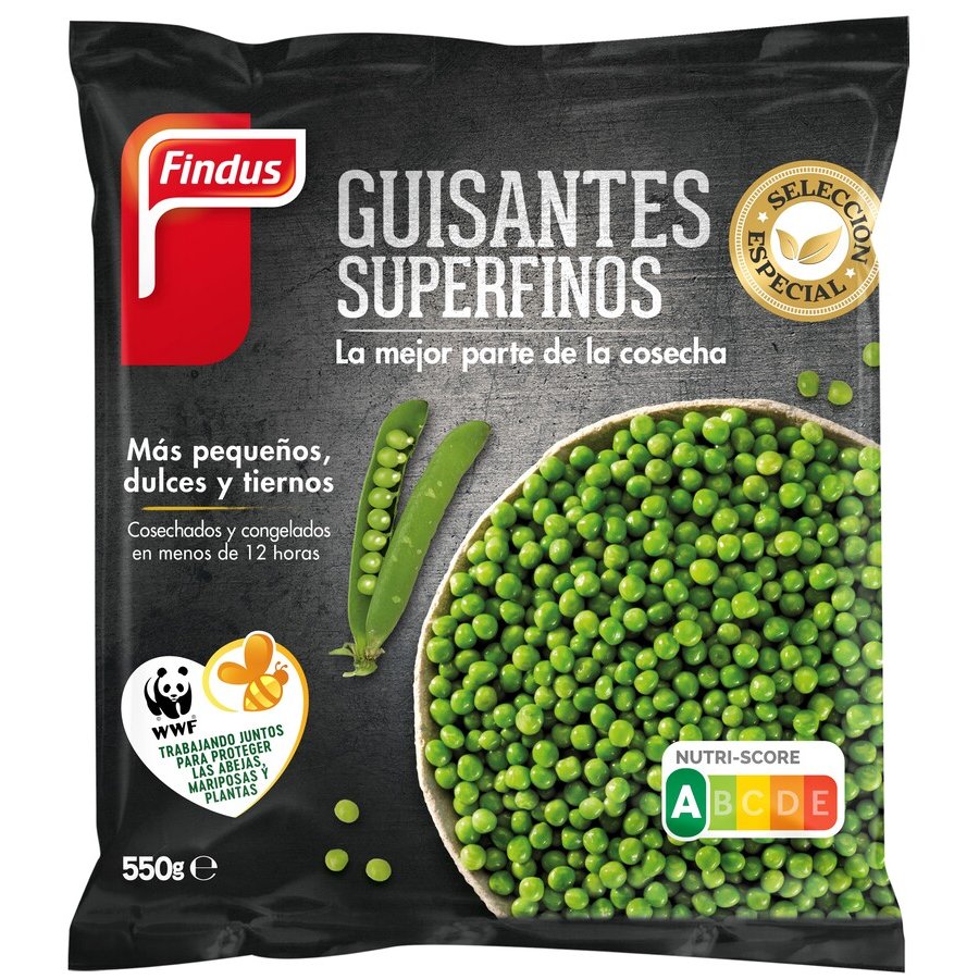 Imagen de Guisantes congelados FINDUS superfinos bolsa 550 g