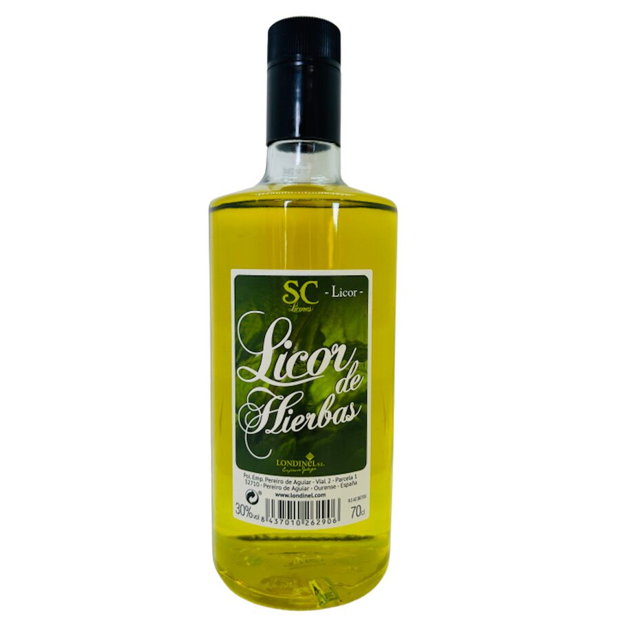 Licor de hierbas SC 30% botella 70 cl