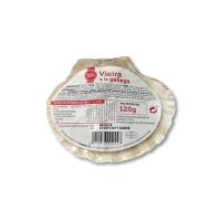 Vieira á galega conxelada IBERCOOK 120 g unidade