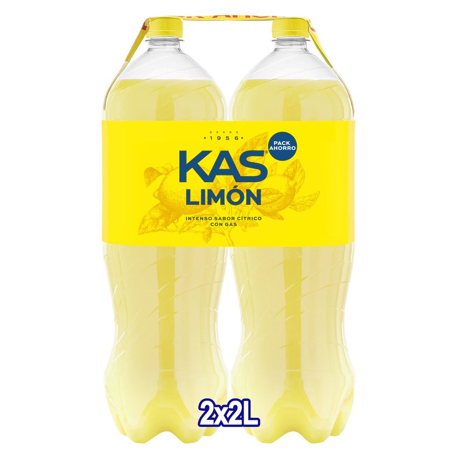 Refresco KAS limón pet 2x2 l