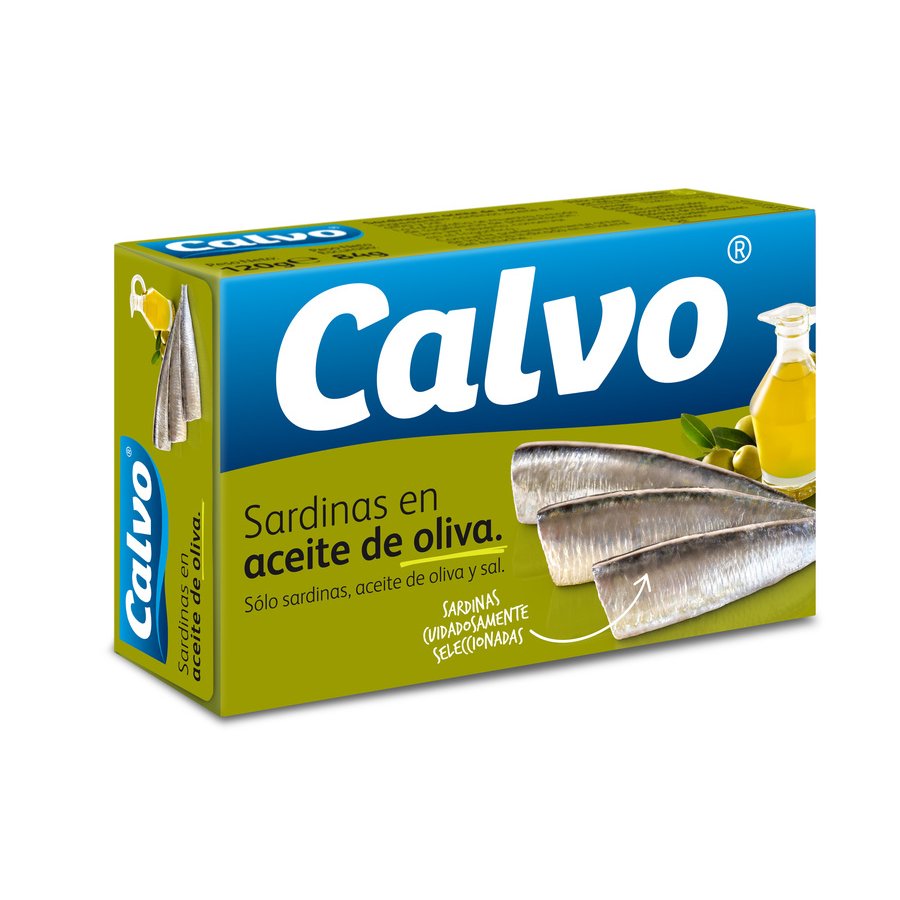 Sardinas en aceite de oliva CALVO 115 g pn.