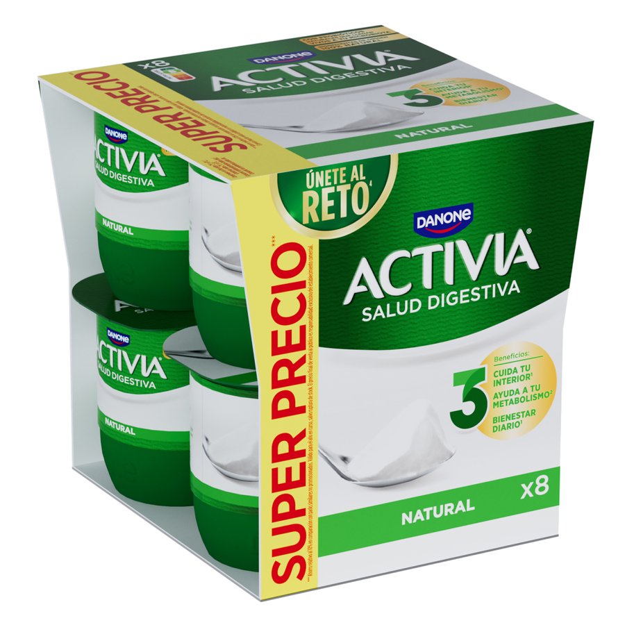 Bífidus ACTIVIA DANONE natural 8x120 g