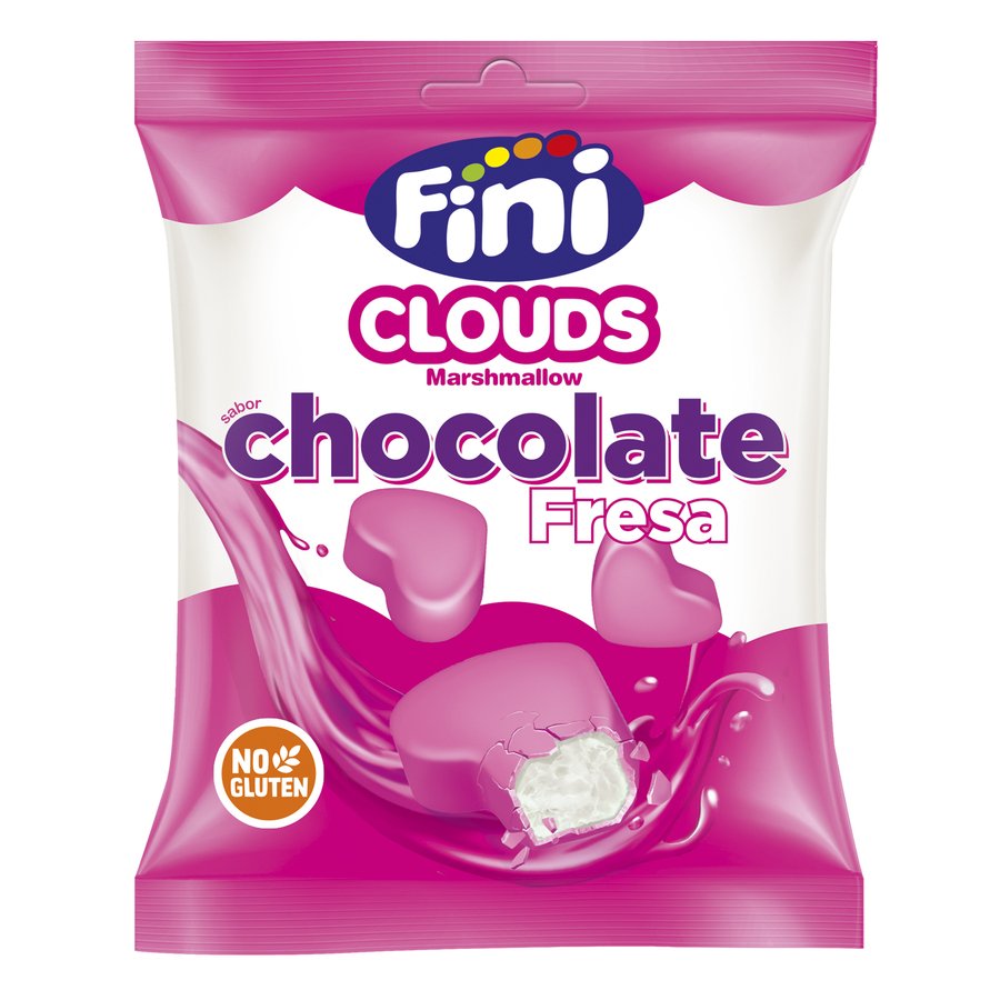 Nubes FINI Clouds chocolate fresa 80 g