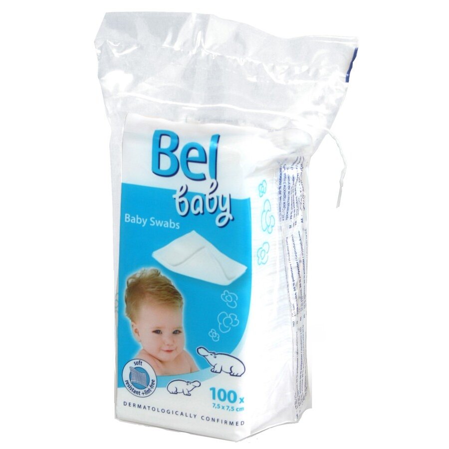 Gasas higiénicas no tejidas BEL BABY 100 unidades