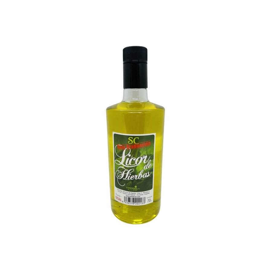 Licor de hierbas SC 19% botella 70 cl