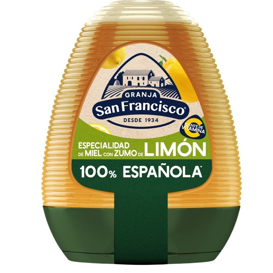 Miel con zumo de limón GRANJA SAN FRANCISCO 350 g