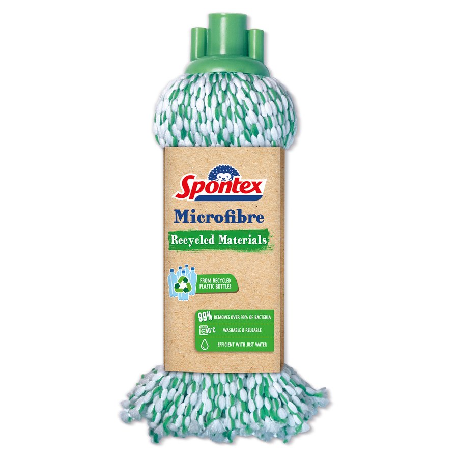 Fregona SPONTEX microfibra materiales reciclados