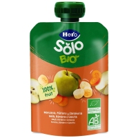 Alimento infantil HERO SOLO manzana/plátano/zanahoria bio pouch 100 g