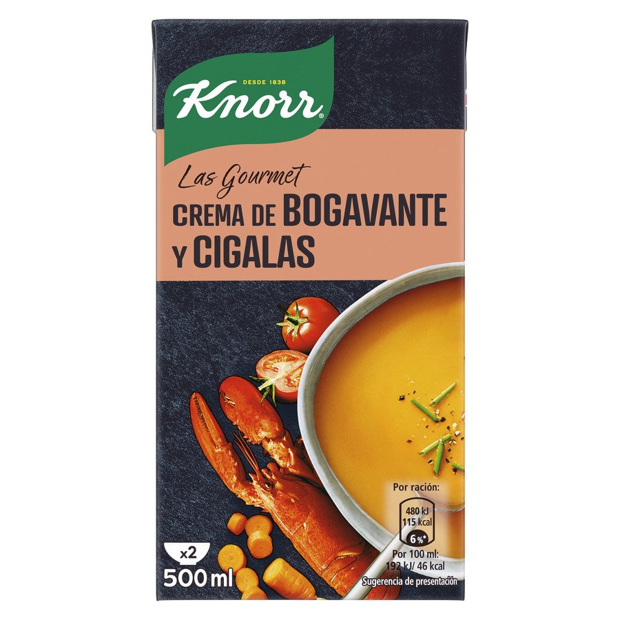 Crema KNORR bogavante y cigalas 500 ml