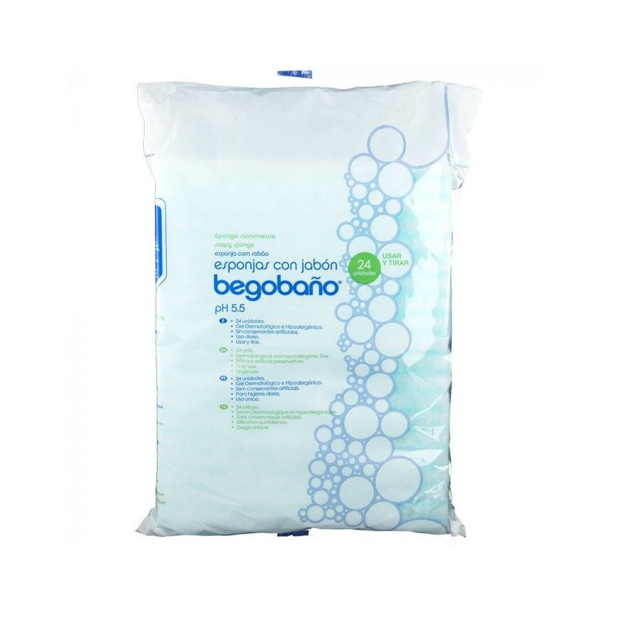 Esponjas con jabón BEGOBAÑO 24 unidades