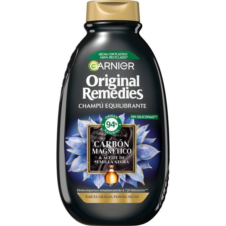 Champú O.REMEDIES equilibrante carbón magnético 400 ml