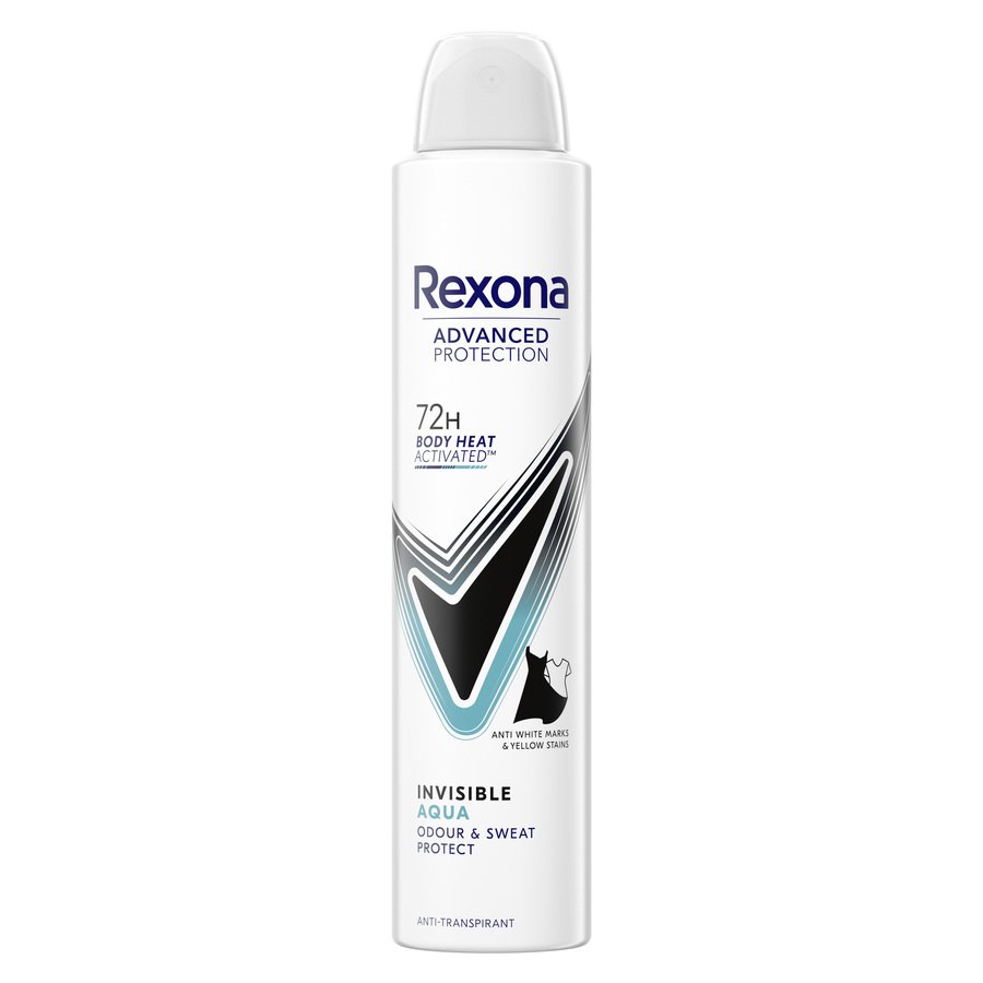 Desodorante REXONA invisible aqua spray 200 ml