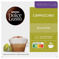 Café cápsulas Nescafé DOLCE GUSTO Cappuccino (8 unidades leche + 8 unidades café) 186,4 g