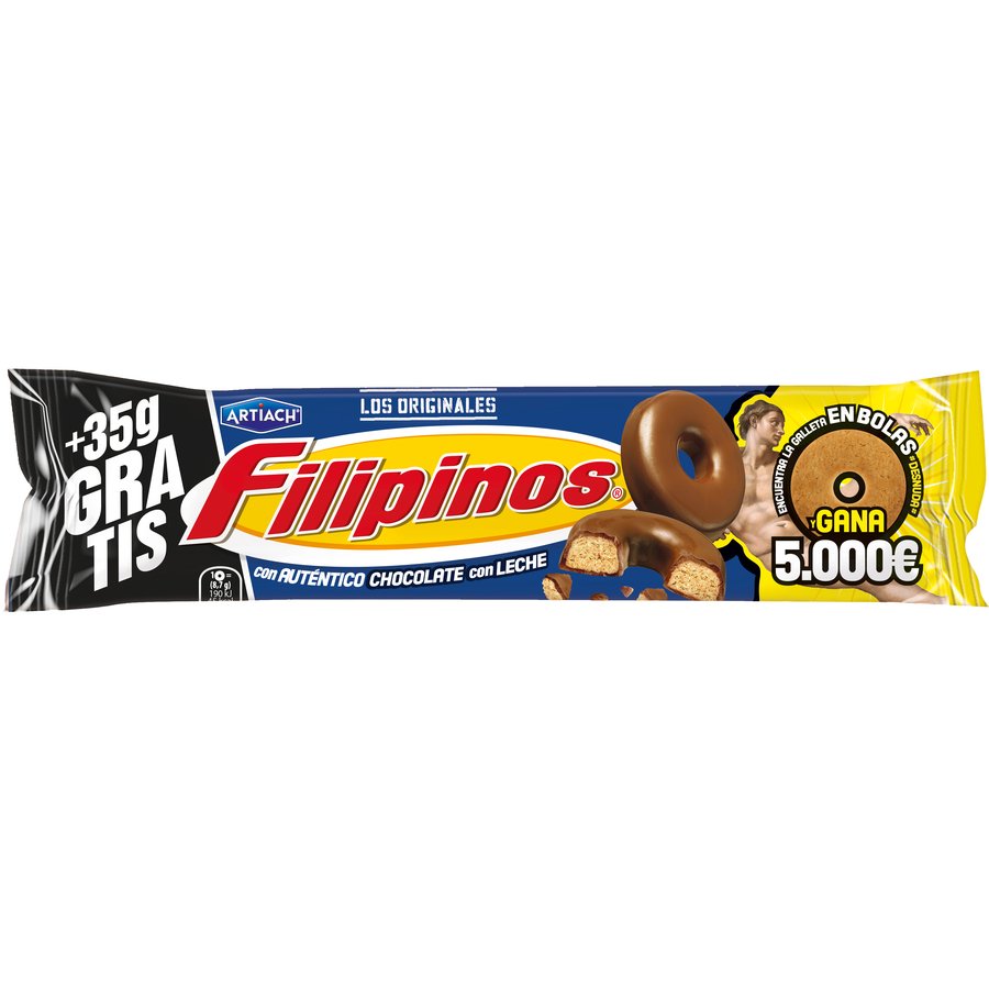 Galletas ARTIACH Filipinos chocolate con leche 93 g