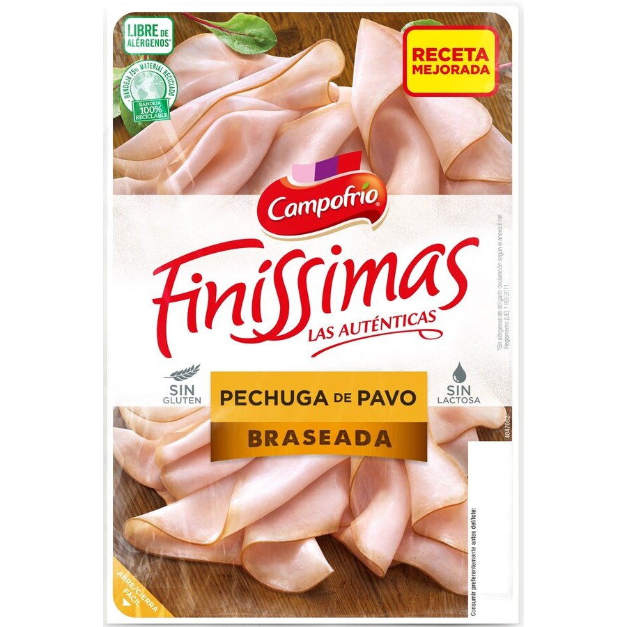 Pechuga de pavo braseada CAMPOFRIO finísimas lonchas 110 g