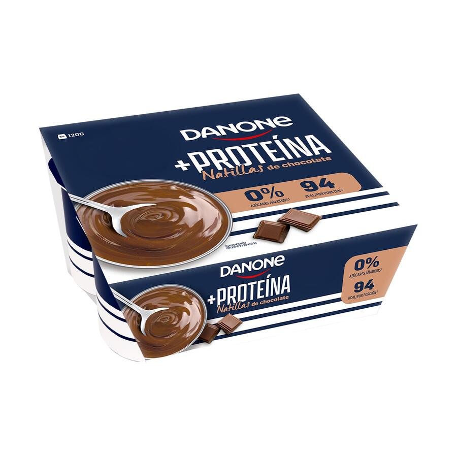 Natillas de chocolate DANONE Proteína 4x120 g