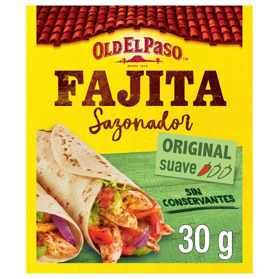 Sazonador fajitas OLD EL PASO barbacoa 30 g
