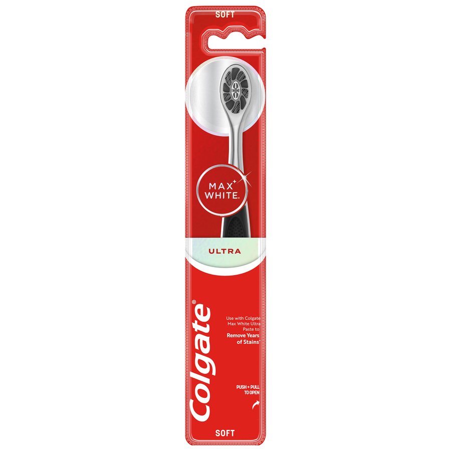 Cepillo COLGATE max white ultra carbón suave