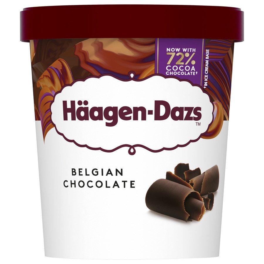 Helado HAAGEN DAZS chocolate belga 400 g