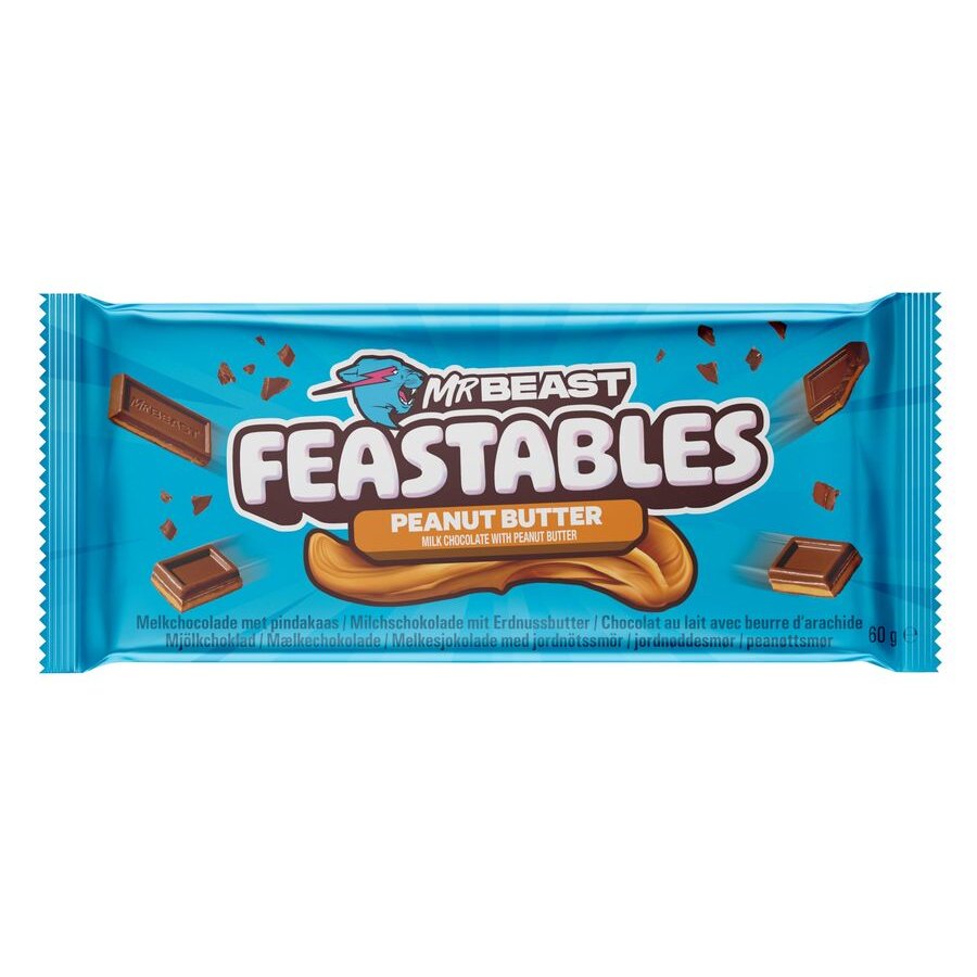 Chocolate MR BEAST FEASTABLES con crema de cacahuete 60 g