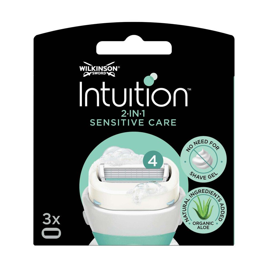 Cargador WILKINSON Intuition 4 hojas piel sensible pack 3 unidades