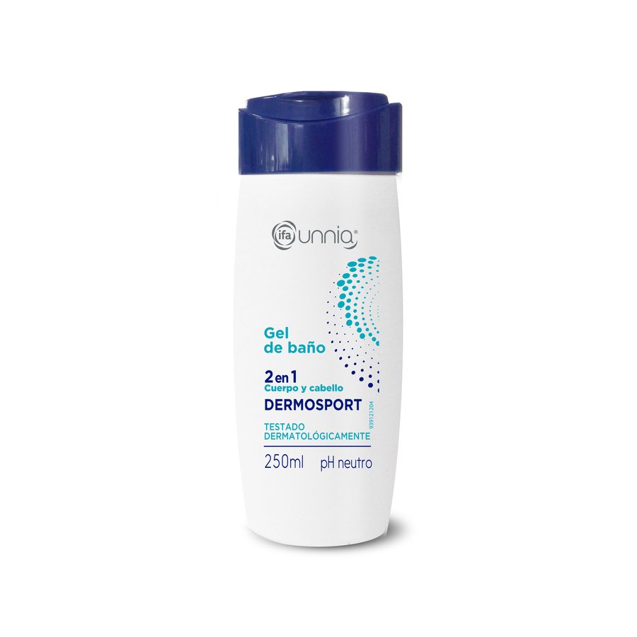 Gel de baño IFA UNNIA 2 en 1 dermosport 250 ml
