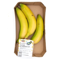 Plátano categoría 1ª lonxitude 16cm bandexa 3/4 unidades