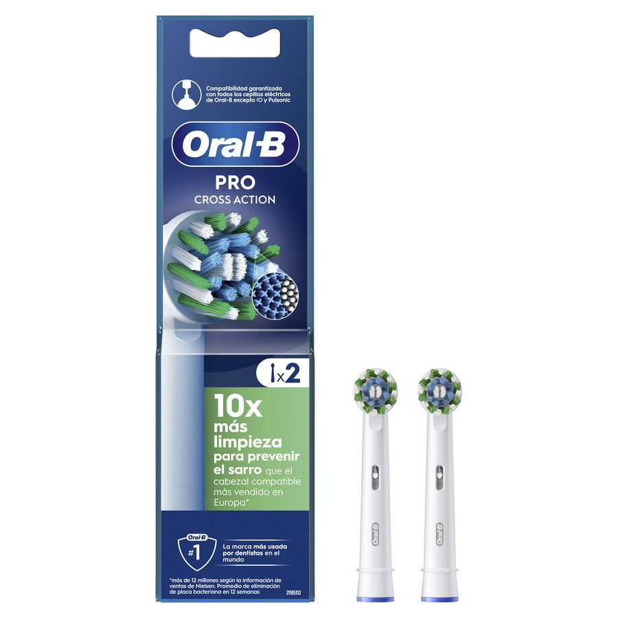 Recambio cepillo eléctrico ORAL-B Cross Action 2 unidades