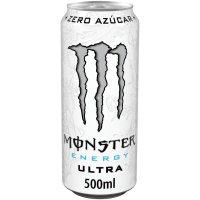Bebida enerxética MONSTER Ultra White Zero azucre lata 50 cl